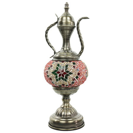 Lampa mozaikowa w kształcie wazy