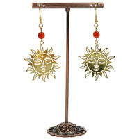 Kolczyki blaszane słońca