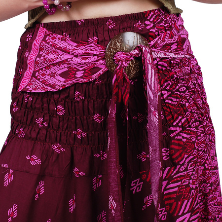 Spódnica wzorzysta wiązana