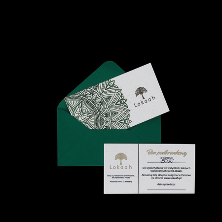 Bon podarunkowy na zakupy w sklepach stacjonarnych LOKAAH