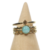 Pierścionek ze stali - z gwiazdką