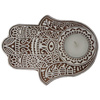 Świecznik drewniany - Hamsa