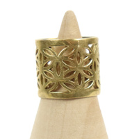 Pierścionek indyjski z motywem lotosu