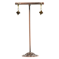 Kolczyki kamienne koniczynka