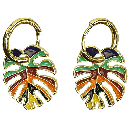 Wiszące kolczyki tropikalne