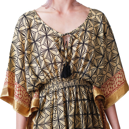 Tajlandia tunika damska ze złotym akcentem