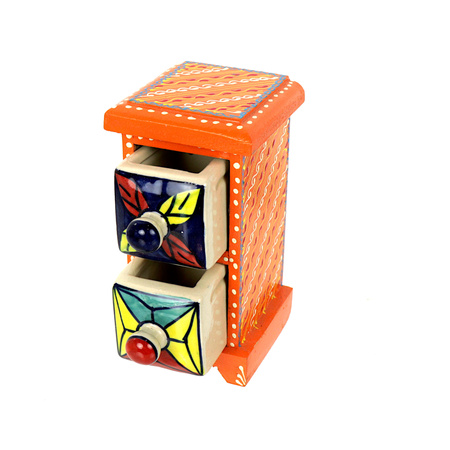 Szkatułka Indyjska z 2 szufladami