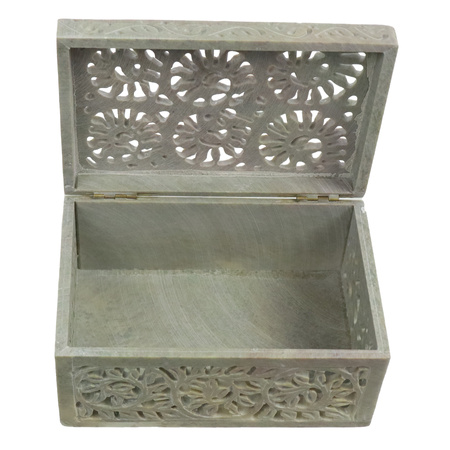 Szkatułka z kamienia mydlanego