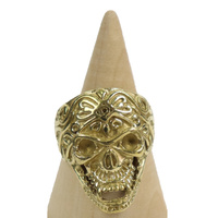 Pierścionek indyjski z motywem czaszki