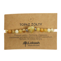 Bransoletka z kamiennym sercem