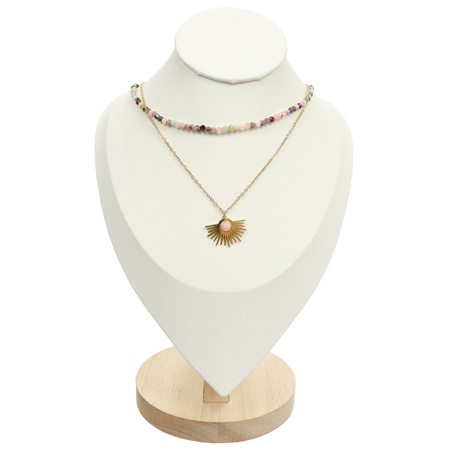 Naszyjnik kamienny z zawieszką