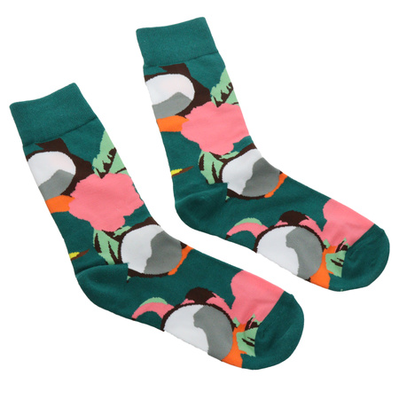 Kolorowe skarpetki za kostkę - natura