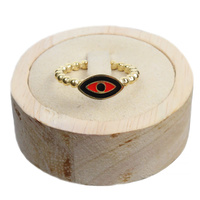 Pierścionek ze stali - Czerwone oko