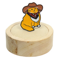 Przypinka metalowa - Koty