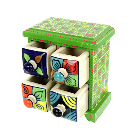 Szkatułka Indyjska z 4 szufladami