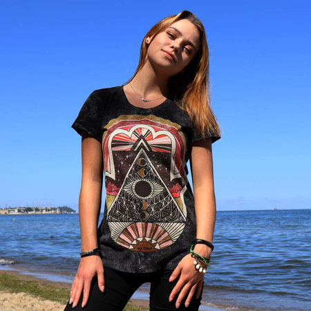 T-Shirt damski hippie CHAMSA