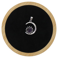 księżyc i gwiazda z ametystem