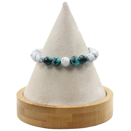 Bransoletka ściągana kamienna