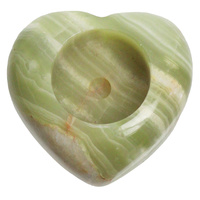 Świecznik onyksowy serce