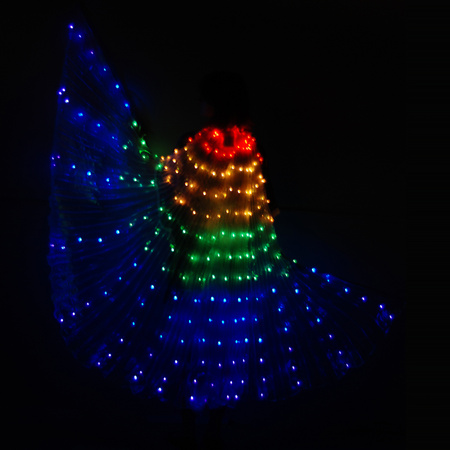 Skrzydła do tańca LED