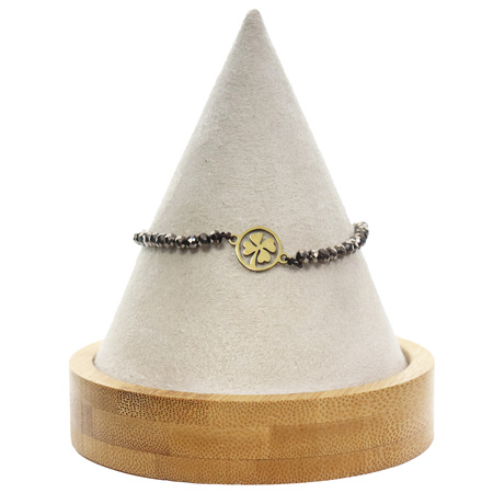 Bransoletka ze złotą koniczynną