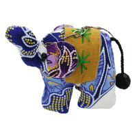 Granatowy z khaki paskiem