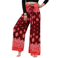 Spodnie wzorzyste wiązane