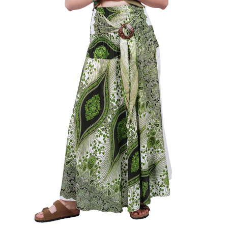 Spódnica wzorzysta wiązana