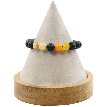 Bransoletka ściągana kamienna