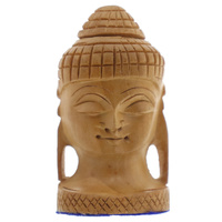 Drewniana głowa Buddy