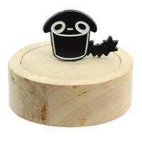 Przypinka metalowa - Czarne koty