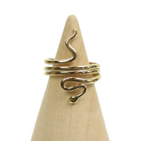 Pierścionek ze stali - wąż