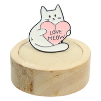 Przypinka metalowa - Koty