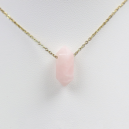 Naszyjnik złoty z wisiorkiem kamiennym