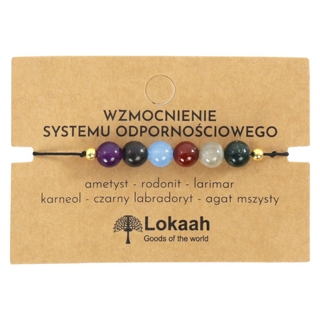 Bransoletka z kamiennych kulek – Amulet