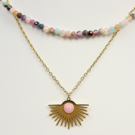 Naszyjnik kamienny z zawieszką