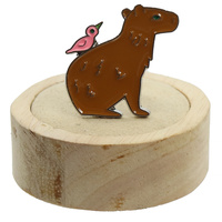 Przypinka metalowa - Kapibary