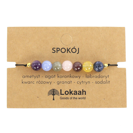 Bransoletka z kamiennych kulek – Amulet