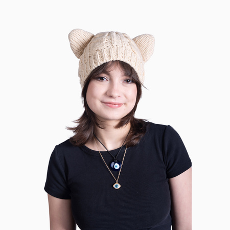 Czapka z kocimi uszami