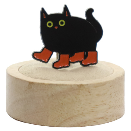 Przypinka metalowa - Czarne koty