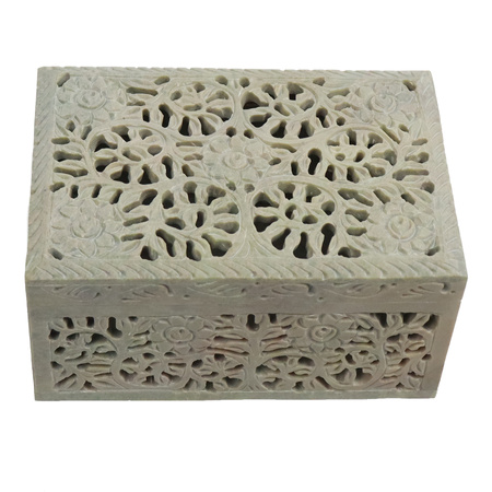 Szkatułka z kamienia mydlanego