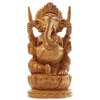 Figurka Ganeśi drewniana
