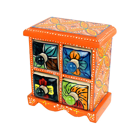Szkatułka Indyjska z 4 szufladami