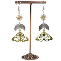 Kolczyki blaszane motyle