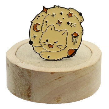 Przypinka metalowa - Koty