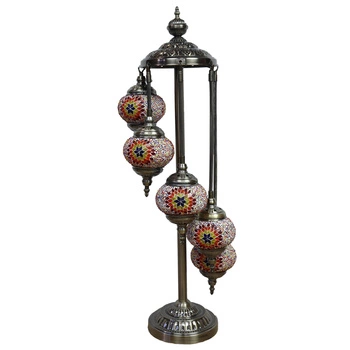 Lampa mozaikowa stojąca