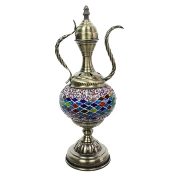 Lampa mozaikowa w kształcie wazy